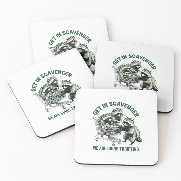 Item preview, "Get in Scavenger, We are Going Thrifting" Raccoon Design designed and sold by Colorful-Garden.