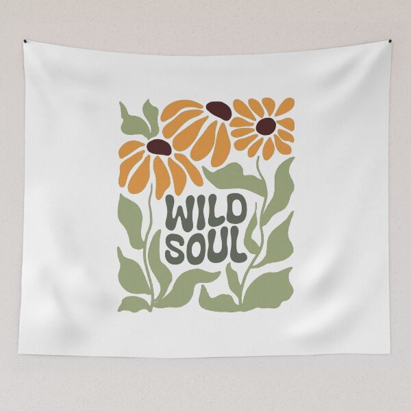 Item preview, Wild Soul Sunflower Quote designed and sold by lea-lani.