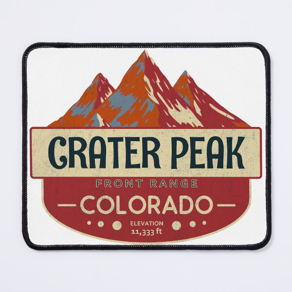 Item preview, Crater Peak, Front Range, Colorado, Mountain Design designed and sold by Wanderful-roads.