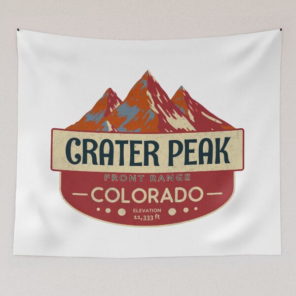 Item preview, Crater Peak, Front Range, Colorado, Mountain Design designed and sold by Wanderful-roads.