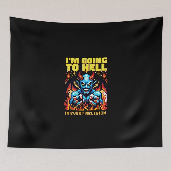Item preview, I'm Going To Hell in Every Religion designed and sold by dudelinart.