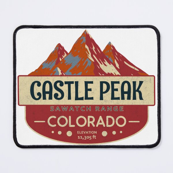 Item preview, Castle Peak, Sawatch Range, Colorado, Mountain Design designed and sold by Wanderful-roads.