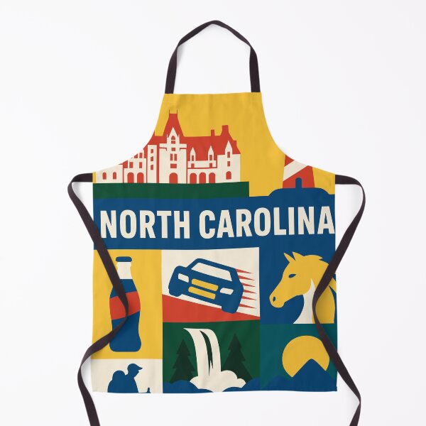 Item preview, North Caroline State Travel Art Collage USA America designed and sold by kakarikihill.