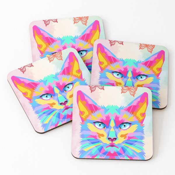 Item preview, Skybound Psychedelic Kitty designed and sold by Vellian.