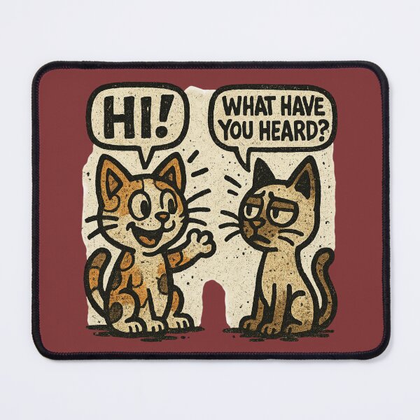 Item preview, "Feline the Tea? – Funny Calico and Siamese Graffiti Chat" designed and sold by Ridingondaydrea.