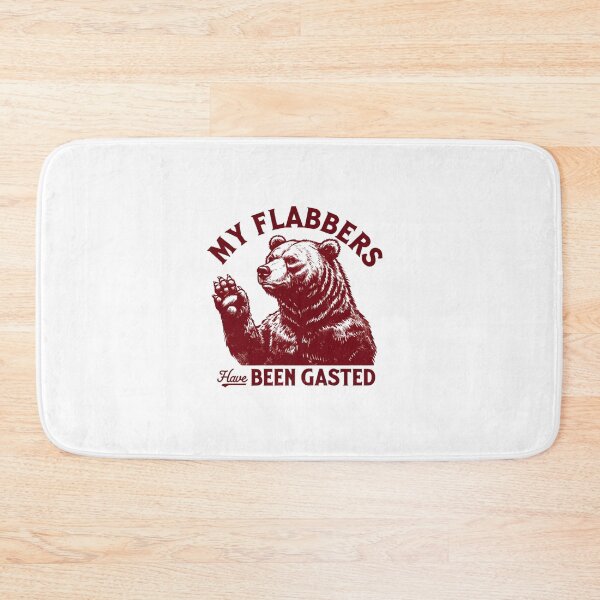 Item preview, "My Flabbers Have Been Gasted" Vintage Bear Design designed and sold by Colorful-Garden.
