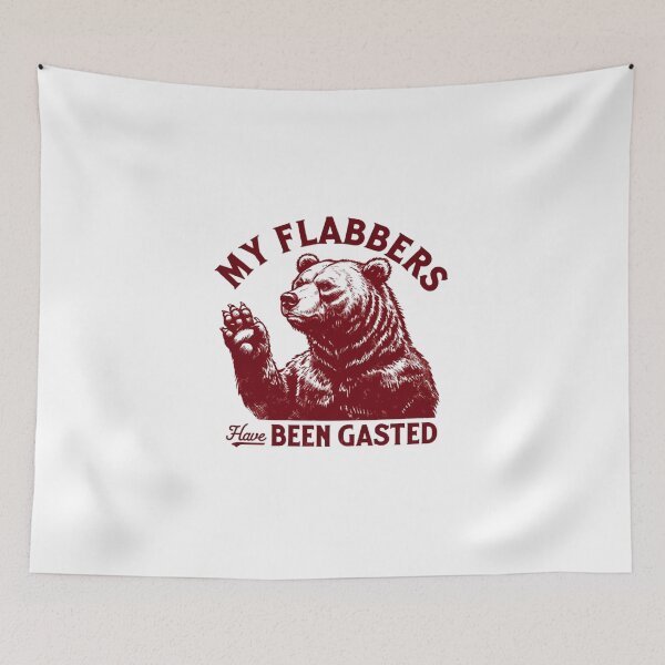 Item preview, "My Flabbers Have Been Gasted" Vintage Bear Design designed and sold by Colorful-Garden.