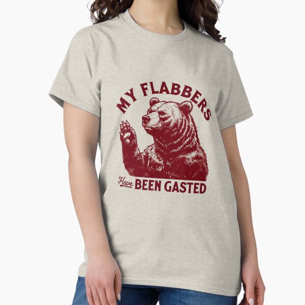 Item preview, "My Flabbers Have Been Gasted" Vintage Bear Design designed and sold by Colorful-Garden.