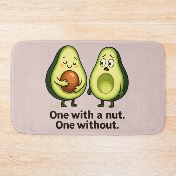 Item preview, Cheeky Avocado Pair – Nut or Not? designed and sold by VoidandVibr8ion.