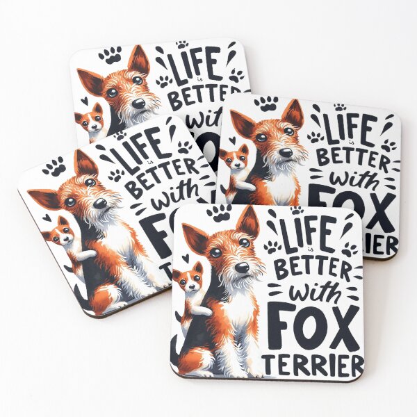 Item preview, Life is Better with Fox Terrier designed and sold by maximinano100k.