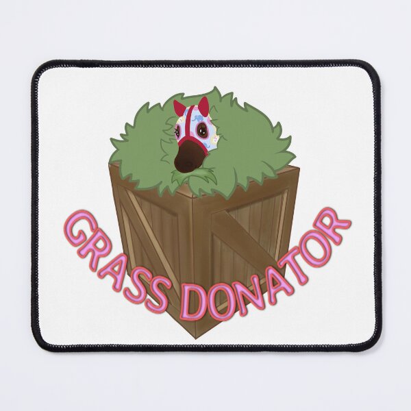 Item preview, grass for Haru!!! donor's pledge button or sticker... and whatever else designed and sold by parakeetie397.