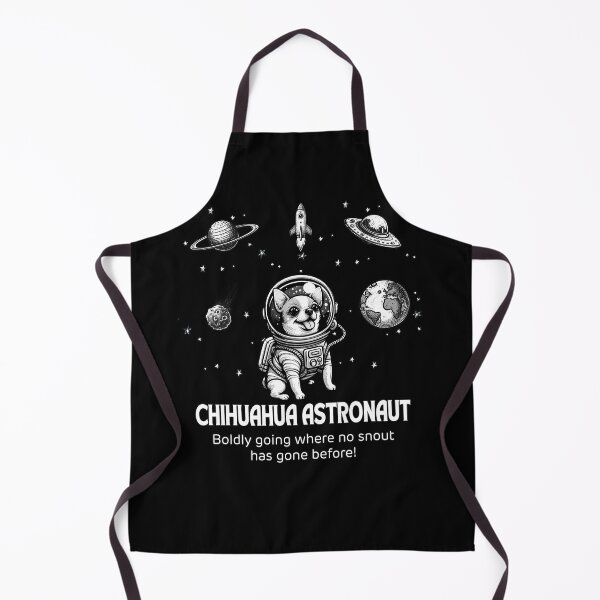 Item preview, Astronaut Chihuahua Funny Space designed and sold by doodIllustrate.