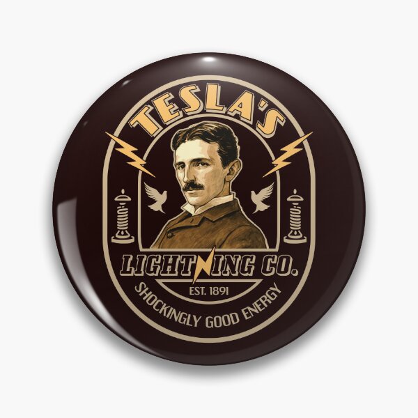 Item preview, Nikola Tesla Vintage Lightning Company Logo designed and sold by MehMerchTees.