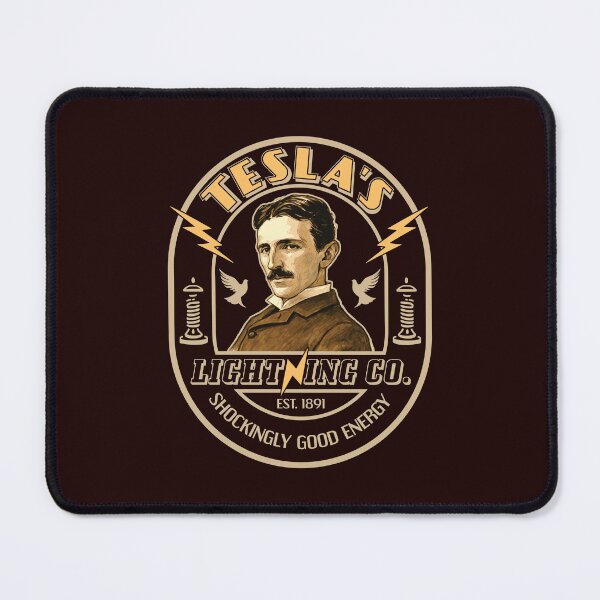 Item preview, Nikola Tesla Vintage Lightning Company Logo designed and sold by MehMerchTees.