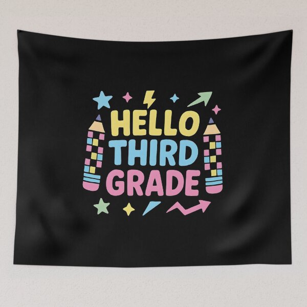 Item preview, Back to School Teacher Kids Hello Third Grade Team 3rd Grade  designed and sold by tmerchtrends.