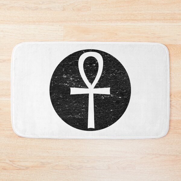 Item preview, Ankh Egyptian Cross in black circle designed and sold by IsisOsiris.