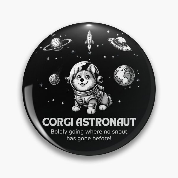 Item preview, Astronaut Corgi Funny Space designed and sold by doodIllustrate.