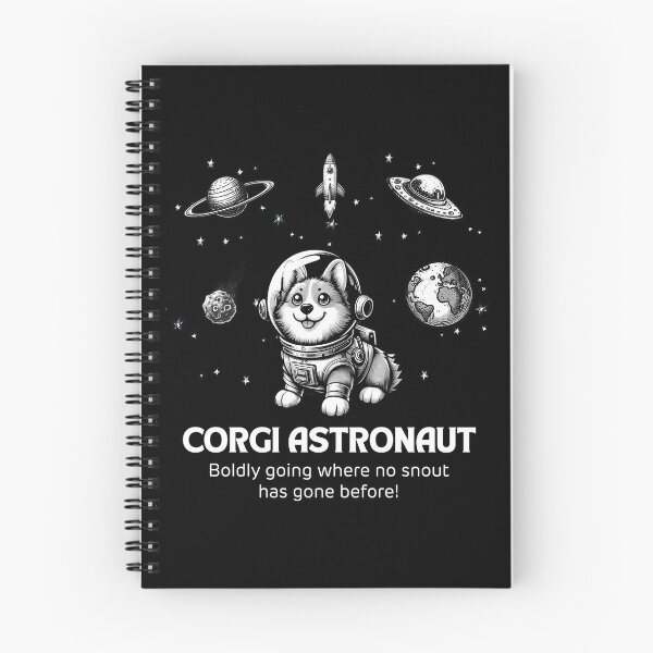 Item preview, Astronaut Corgi Funny Space designed and sold by doodIllustrate.