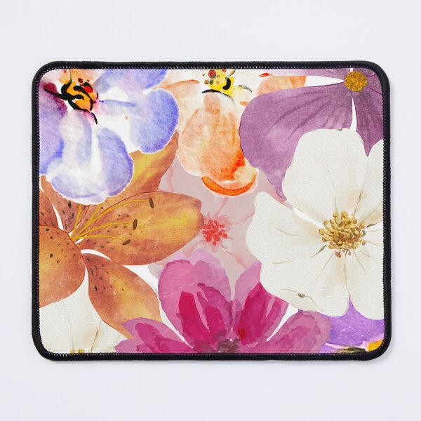 Item preview, Watercolor Bloom Collage – Vibrant Hand-Painted Floral Pattern designed and sold by lunacustomsph.
