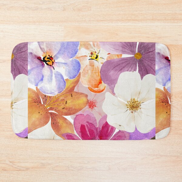 Item preview, Watercolor Bloom Collage – Vibrant Hand-Painted Floral Pattern designed and sold by lunacustomsph.