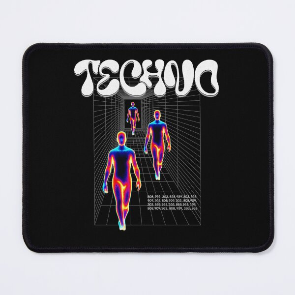 Item preview, TECHNO  - Infrared Humanoid Form (White)  designed and sold by Discothreadz.