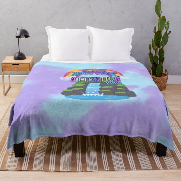 Item preview, Waterfall Rainbow Quote | Energy Flows Where Attention Goes designed and sold by MagicContOasis.
