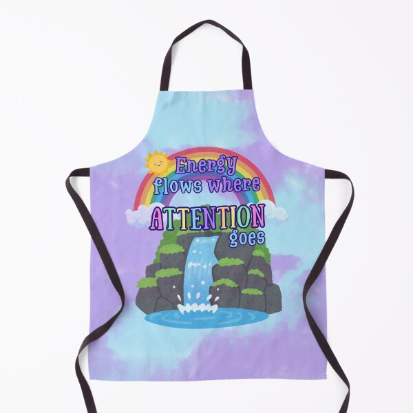 Item preview, Waterfall Rainbow Quote | Energy Flows Where Attention Goes designed and sold by MagicContOasis.