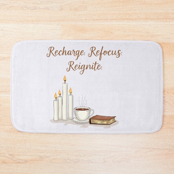 Item preview, Recharge. Refocus. Reignite. | Cozy Calm Vibes Tee designed and sold by Illustrator Bhaiya.