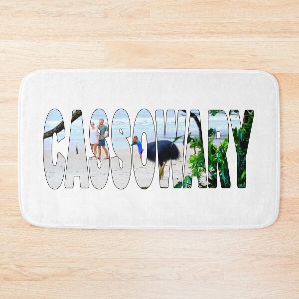Item preview, CASSOWARY - Tropical North QLD Etty Beach with Tourists designed and sold by Adam Gormley.