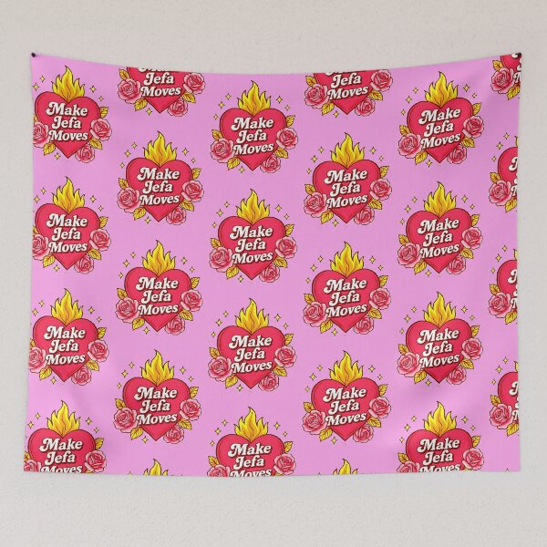 Item preview, Make Jefa Moves Sacred Heart Fire and Roses Sparkles designed and sold by TinaSalazar.