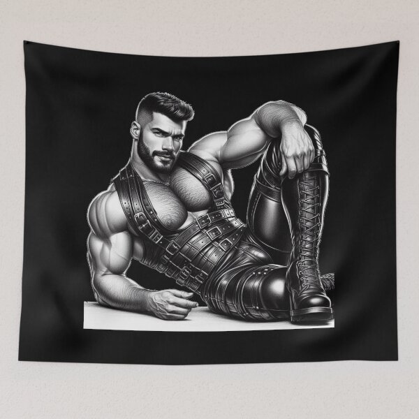 Item preview, Gay San Francisco Leather Bar Pride Graphic Design designed and sold by ItsAKinkThing.
