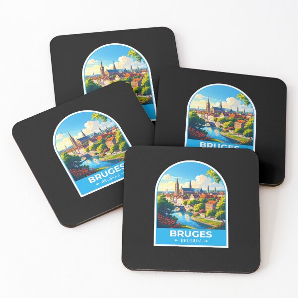 Item preview, Bruges City Sticker designed and sold by TulipaGraphics.