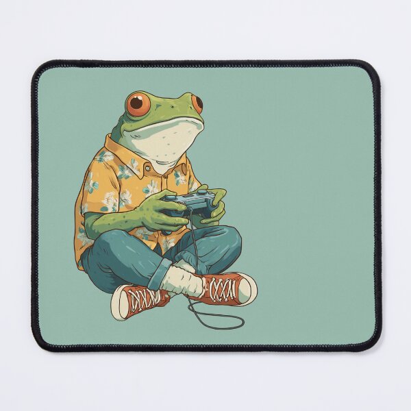 Item preview, Chill Frog Gamer Vibes designed and sold by junkydotcom.
