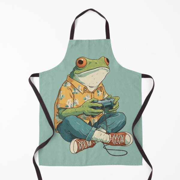 Item preview, Chill Frog Gamer Vibes designed and sold by junkydotcom.