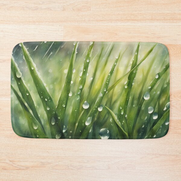 Item preview, Grass Blades and Waterdrops designed and sold by CalmnessbyChoice.