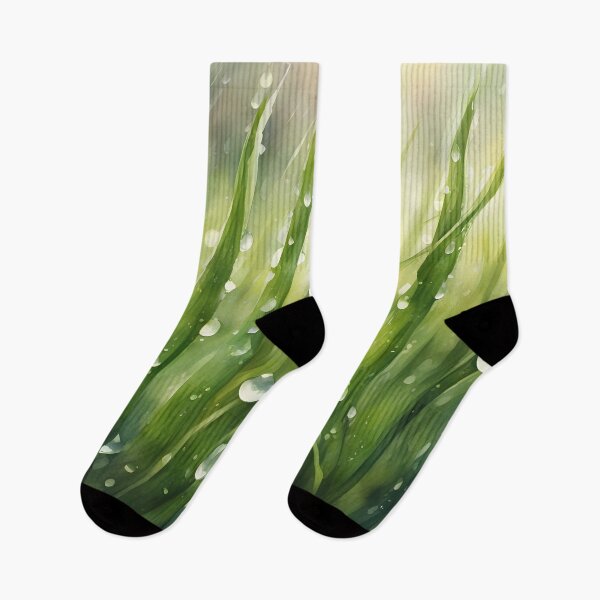 Item preview, Grass Blades and Waterdrops designed and sold by CalmnessbyChoice.