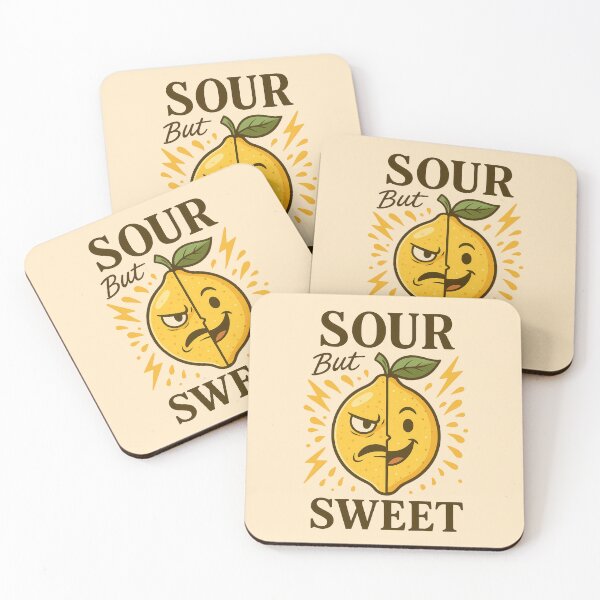 Item preview, Sour But Sweet – Dual Mood Lemon Cartoon Design designed and sold by The Wonder cabinet.