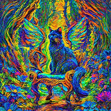 Artwork thumbnail, Throne of Petals, Wings, and Whiskers by blackhalt