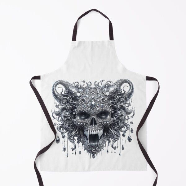 Item preview, Platinum demon skull with precious jewels designed and sold by MadinaFatt.