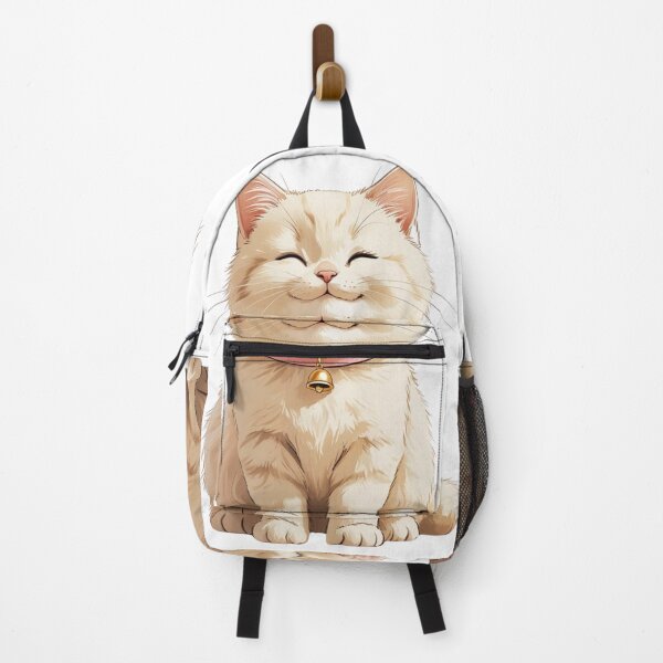 Item preview, Chubby Cream Cat with Charm designed and sold by cozymorn.