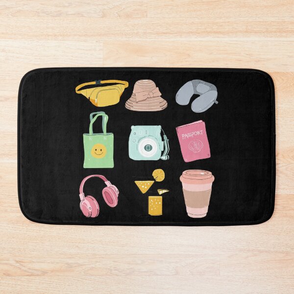 Item preview, Travel Essentials Illustration – Cute Aesthetic Vacation Icons designed and sold by lunacustomsph.