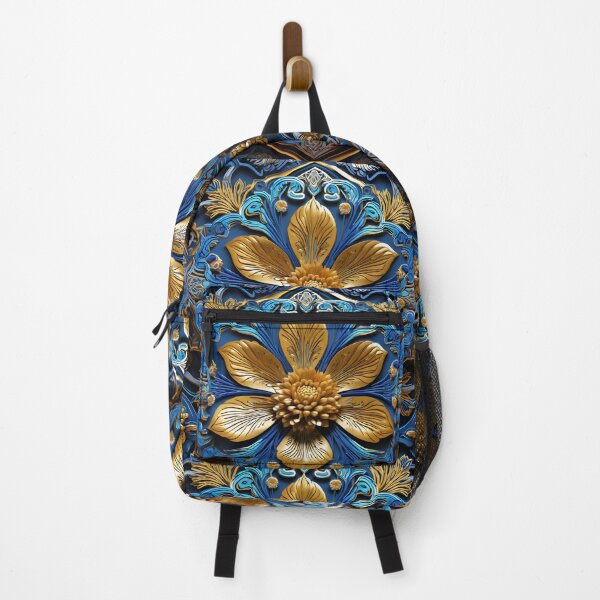 Item preview, Regal Thai Blossom in Gold & Sapphire designed and sold by idostudio.