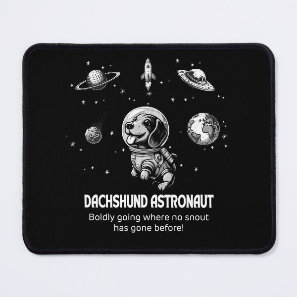Item preview, Astronaut Dachshund Funny Space designed and sold by doodIllustrate.