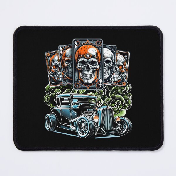 Item preview, hot rod and skull cards designed and sold by Maria Pit.