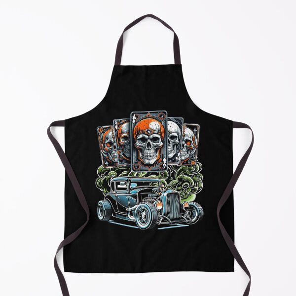 Item preview, hot rod and skull cards designed and sold by Maria Pit.