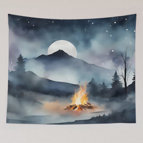 Item preview, Campfire at Night designed and sold by CalmnessbyChoice.