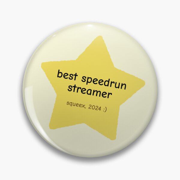 Item preview, Squeex Best Speedrun Streamer Star 2024 designed and sold by oohfluff.