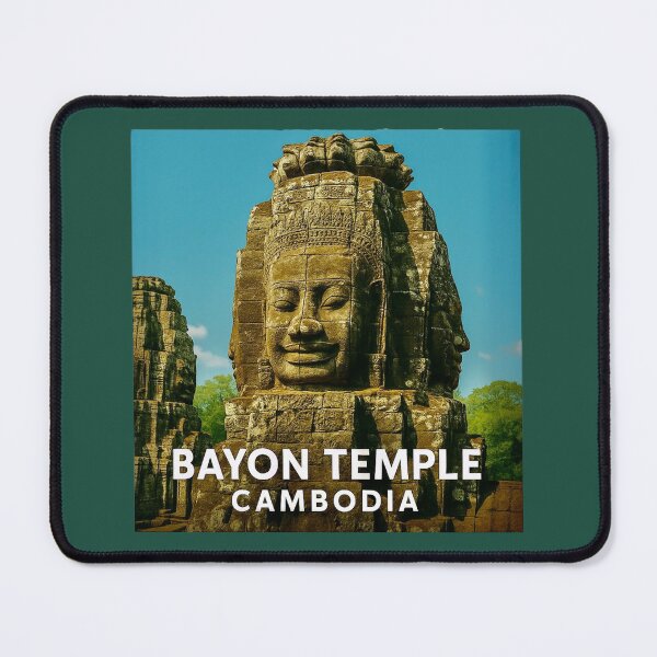 Item preview, Bayon Temple - Smiling Stone Faces of Cambodia designed and sold by Myra365Art.