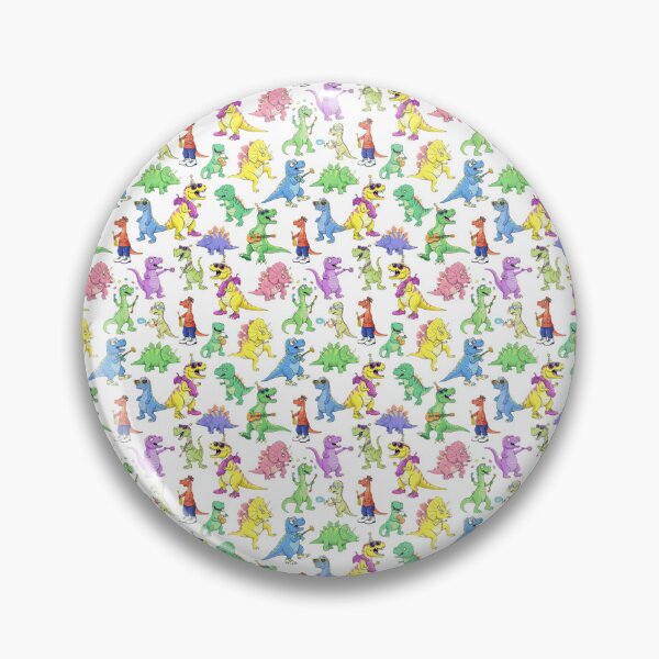 Item preview, Funny Cartoon Dinosaurs Seamless Pattern designed and sold by SammerDesign.