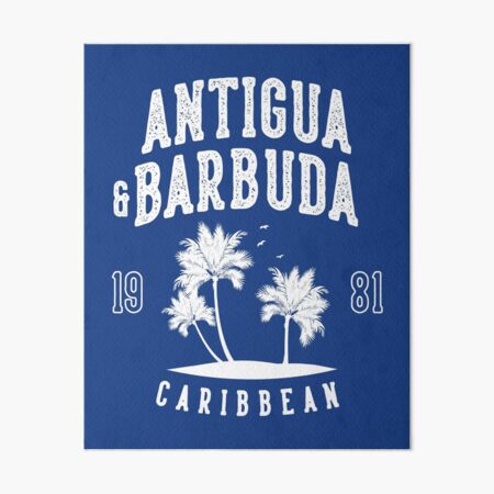 Vista previa del artículo con la obra «Palmera caribeña de Antigua y Barbuda», diseñado y vendido por HakeDesign.